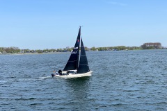 Mit den neuen Segeln vor Veere